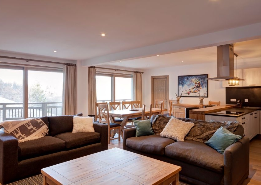 Living room of Chalet Caroline in La Tania
