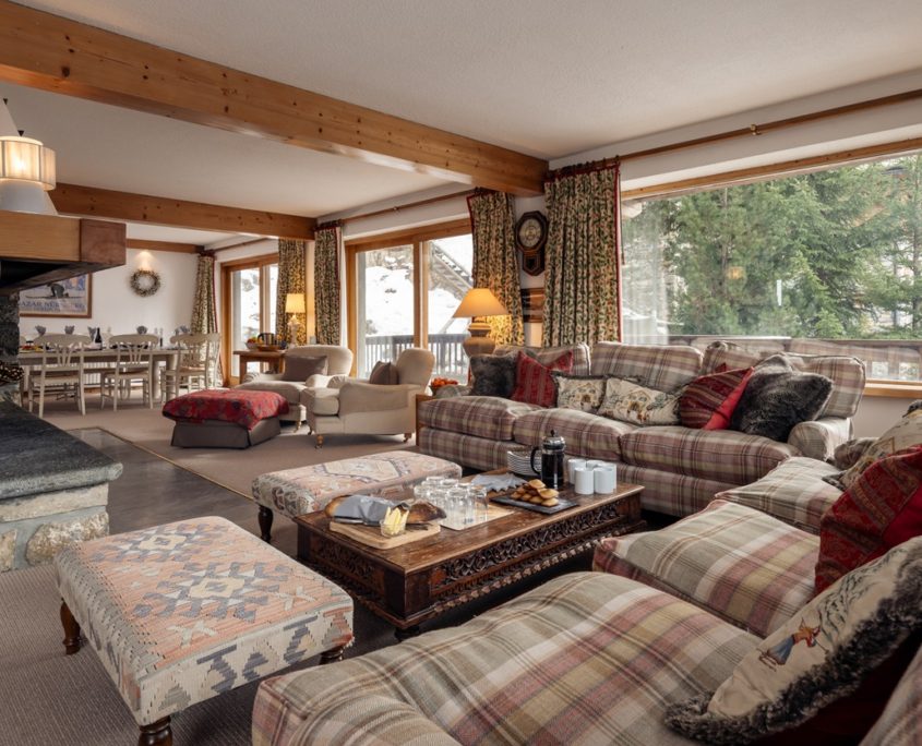 Chalet Loden Meribel living room 1