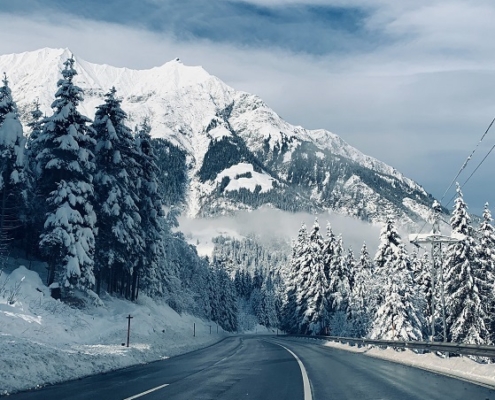 Conduire vers les Alpes
