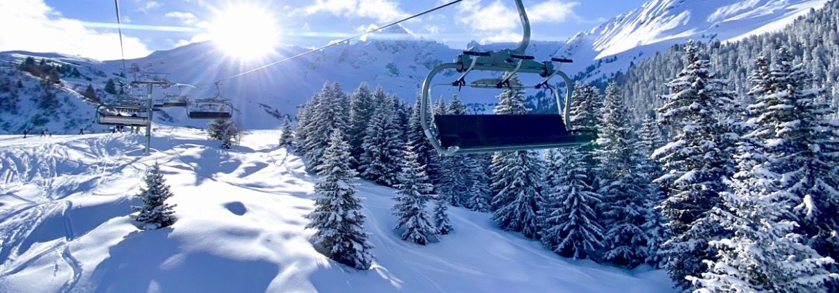 First-Time Skier's Guide to the Three Valleys: Everything to Know Before You Book 1 Skiing in the Three Valleys: Biollay chairlift and Saulire in background