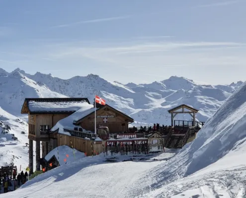 Mountain restaurants in the 3 Valleys, France.