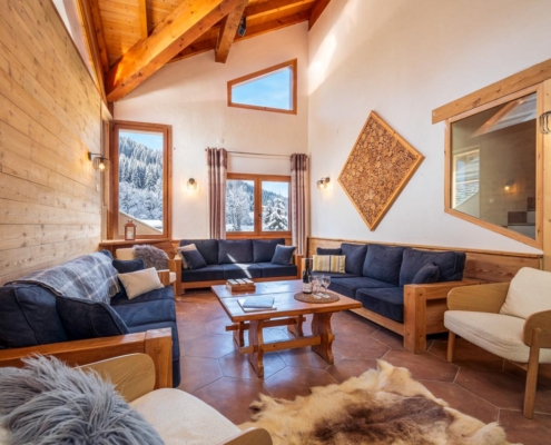 Living room of Ski Magic Chalet Yeti La Tania