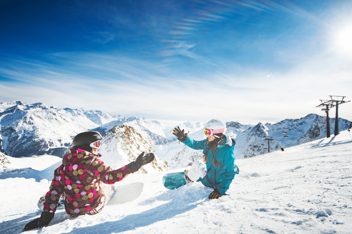 Skiing in April