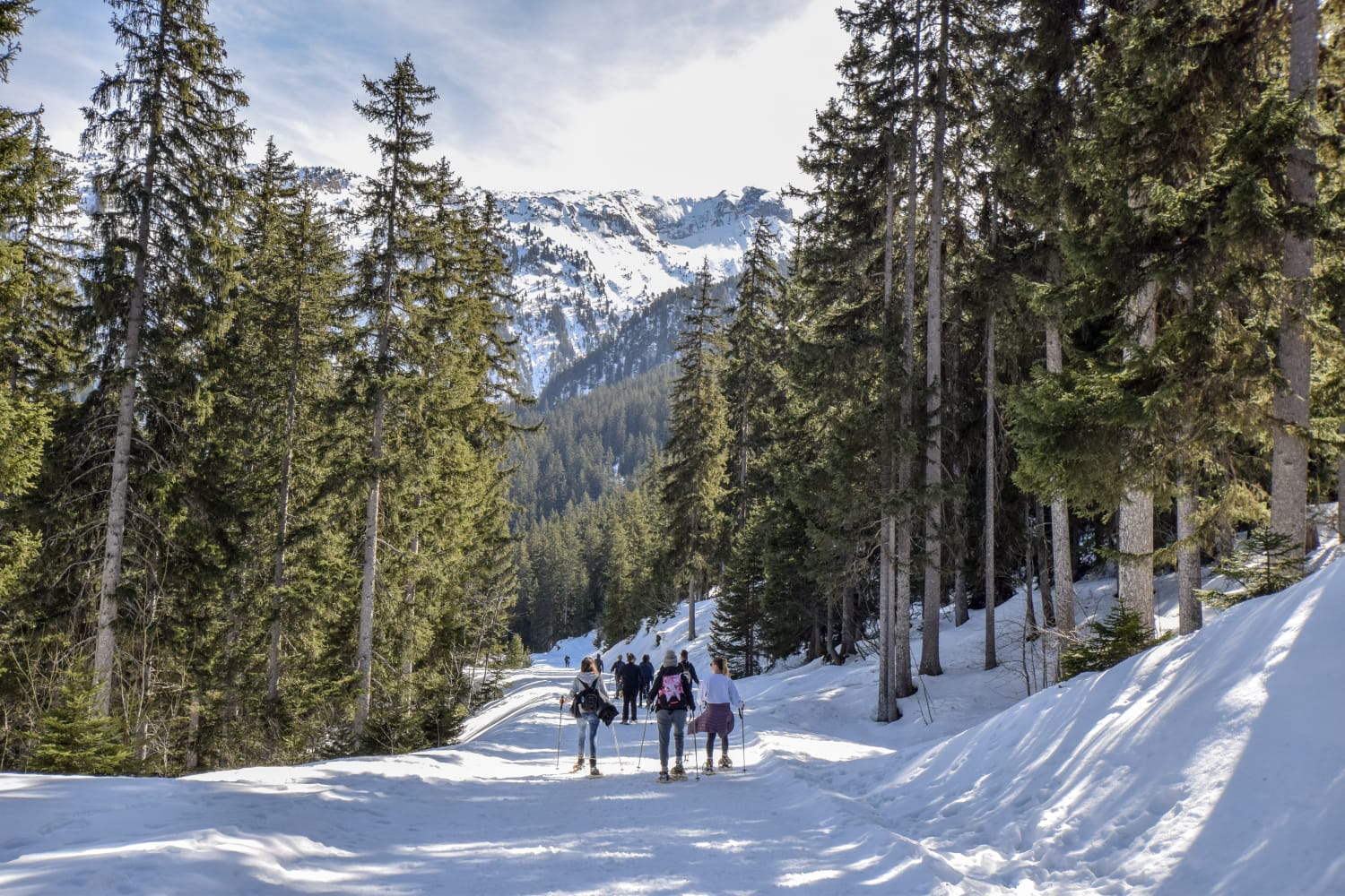 Snowshoe adventures Courchevel