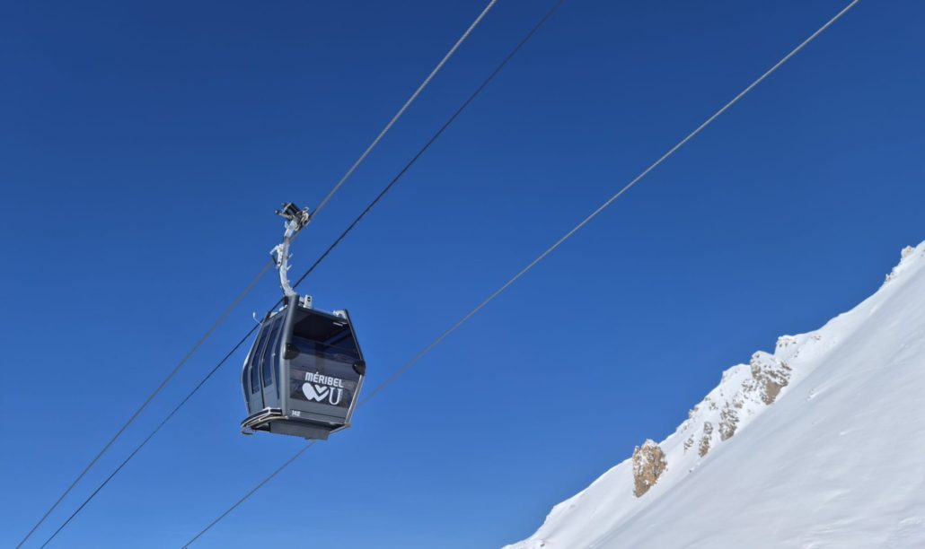 Méribel ski resort gondola saulire express