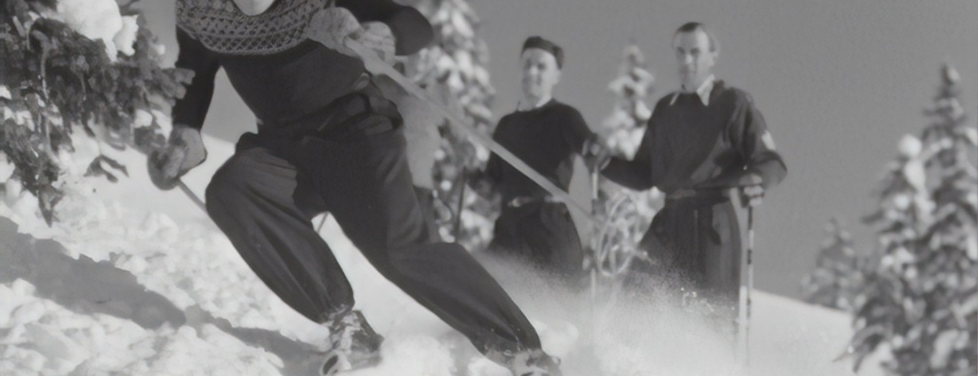 Vintage-Skifahrer Foto von der Österreichischen Nationalbibliothek auf Unsplash