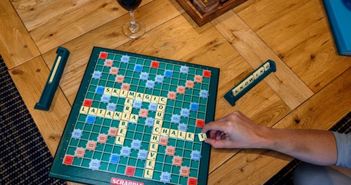 Classic board games in the chalet