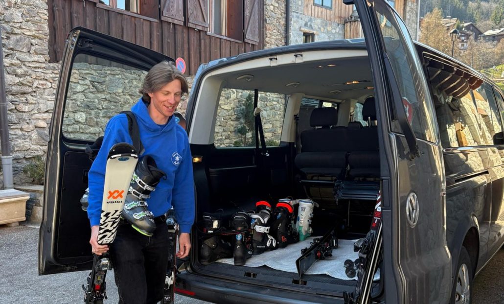 Ski Magic's ski technician delivers and collects from your chalet in Courchevel and La Tania